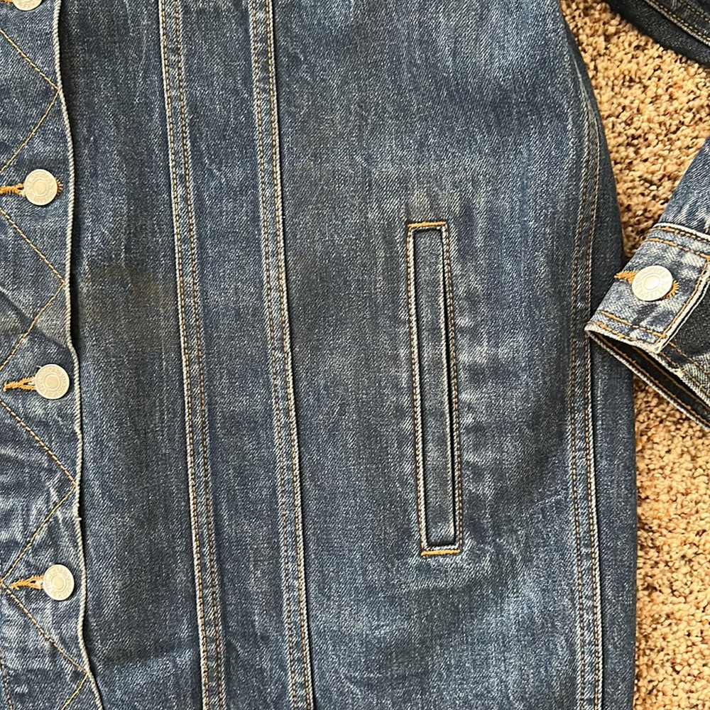 Re/Done Denim Duster Jean Jacket Size S - Picture 4 of 10